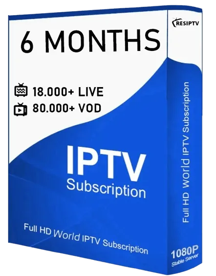 IPTV 6 Meses España Más de 60,000 Canales en HD/4K