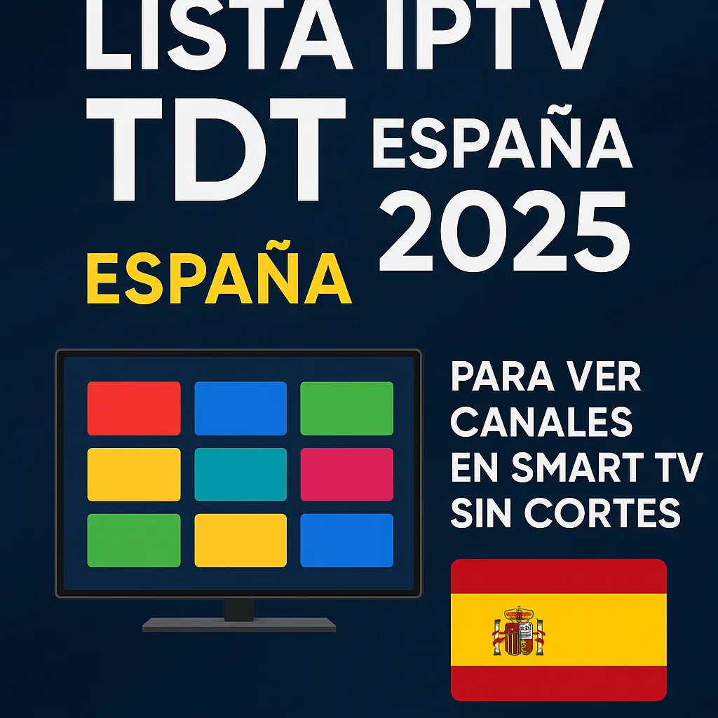 Lista IPTV TDT España 2025 para ver canales en Smart TV sin cortes