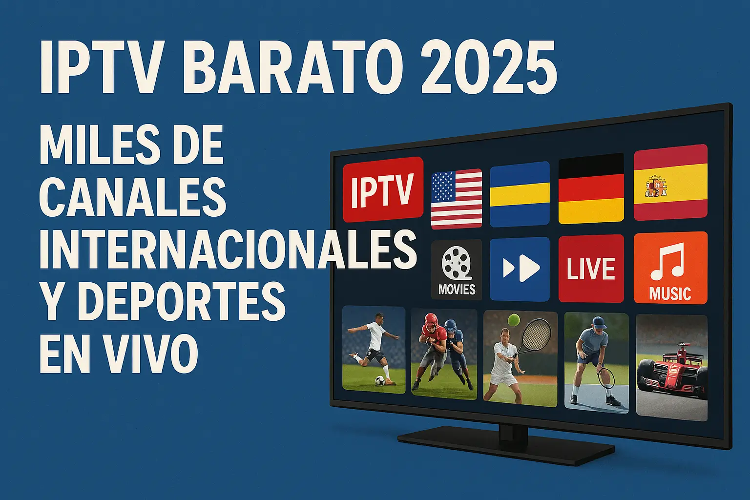 IPTV barato 2025 disfruta de miles de canales al mejor precio del mercado